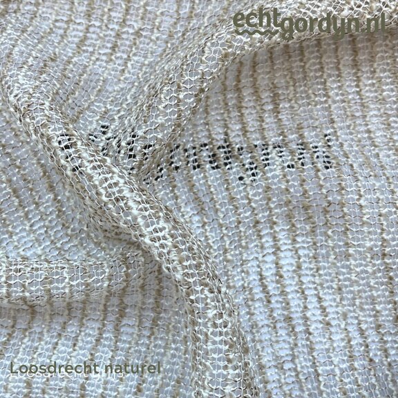 Loosdrecht naturel structuur open weave 295cm