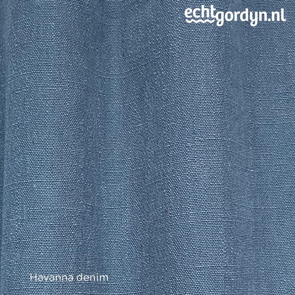 Havanna denimblauw naadloos met linnen
