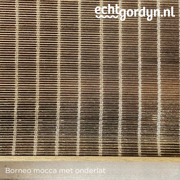 Borneo moccabruin woodweave FSC hout