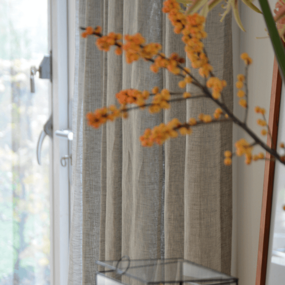 Cirrus grijs mooie belgisch linnen inbetween gordijnen