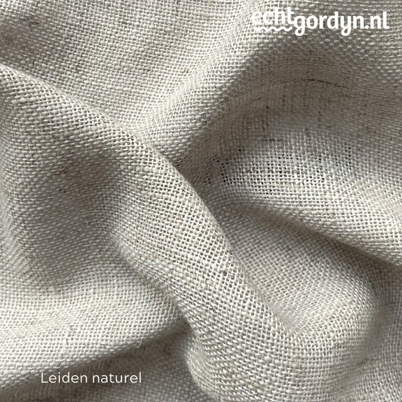 Leiden naturel linnen inbetween vouwgordijn