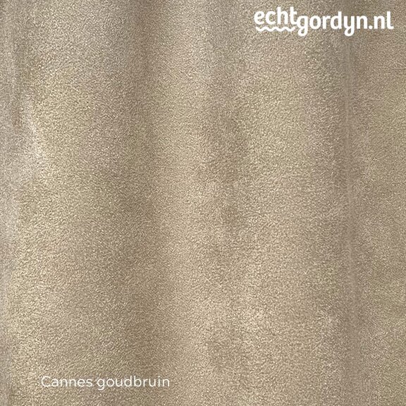 Cannes goudbruin suede touch