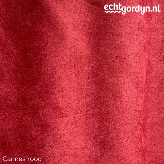 Cannes rood suede touch