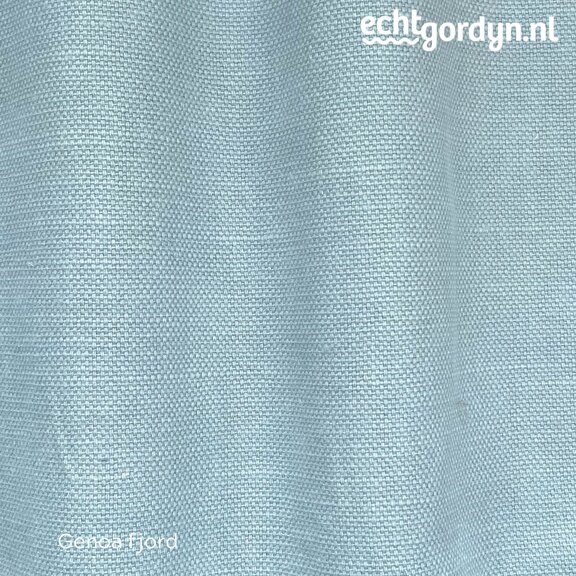 Genoa fjordblauw katoen/linnen mix 