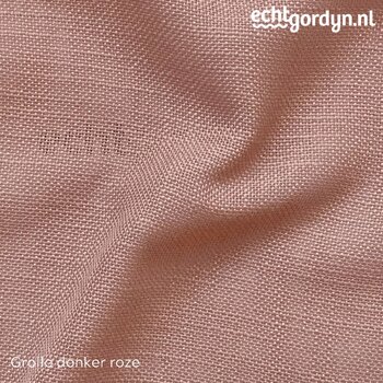 grollo-donker-roze-linnen-look-vouwgordijnen