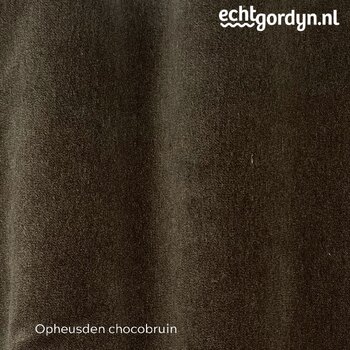 opheusden-choco-bruin-velours-vouwgordijnen